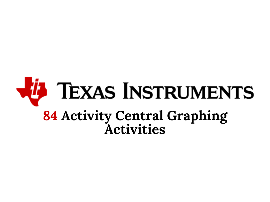 Learning Lab - Texas Instruments: 84 Activity Central Graphing Activities