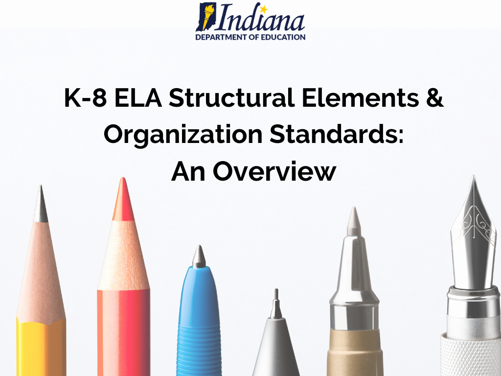 Learning Lab - K-8 English Language Arts Structural Elements ...