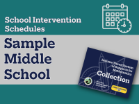 Sample Middle School Intervention Schedules