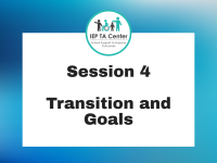 SESSION 4:  Transition and Goals