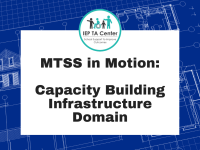 MTSS in Motion: Capacity Building Infrastructure Domain