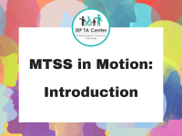 MTSS in Motion: Introduction