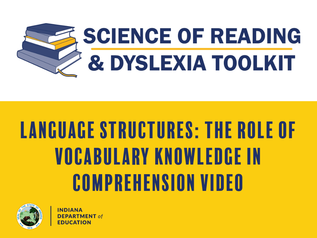 Learning Lab - Language Structures: The Role of Vocabulary Knowledge in ...