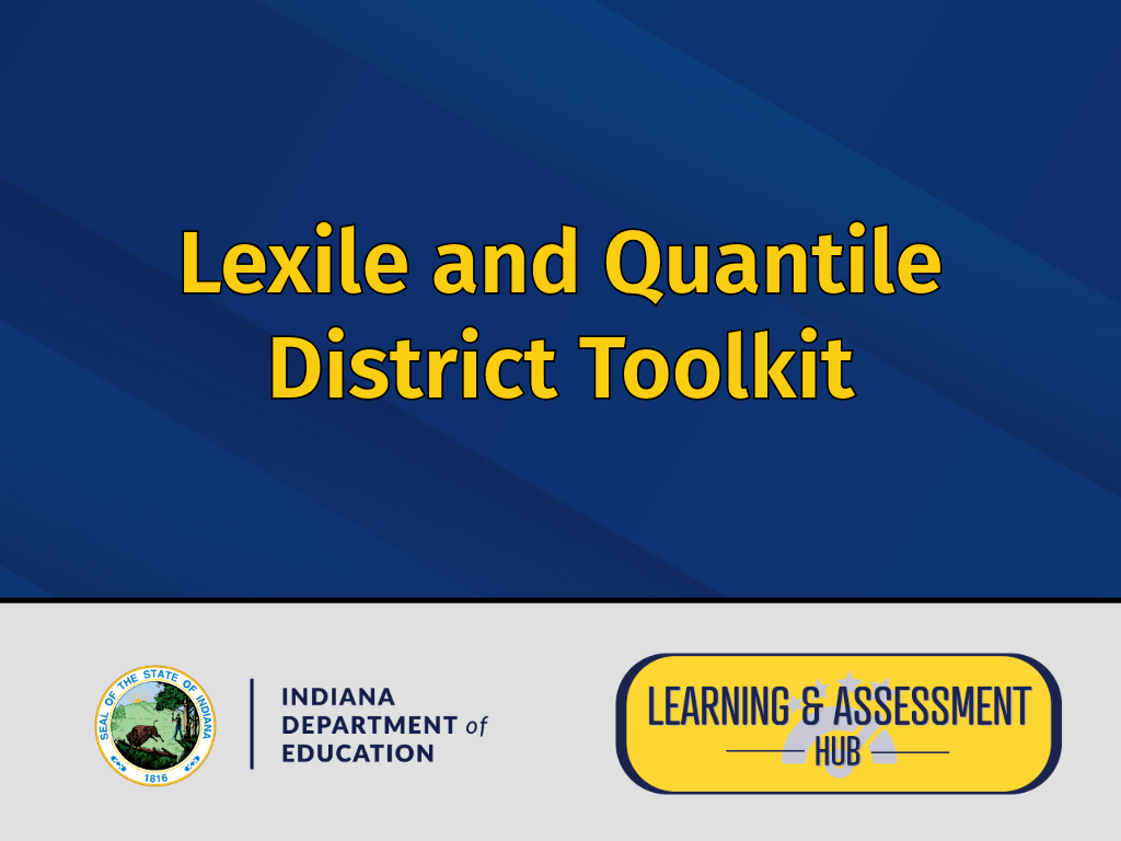 Learning Lab - Lexile and Quantile District Toolkit