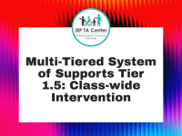 Multi-Tiered System of Supports Tier 1.5: Class-wide Intervention