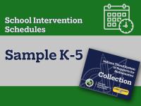 Sample K-5 School Intervention Schedules