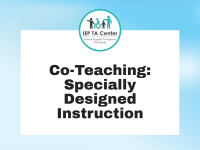 Co-Teaching: Specially Designed Instruction