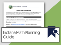 Indiana Math Block Planning Guide