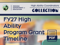 FY27 High Ability Program Grant Timeline