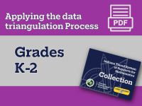 Applying the Math Data Triangulation Process: K-2