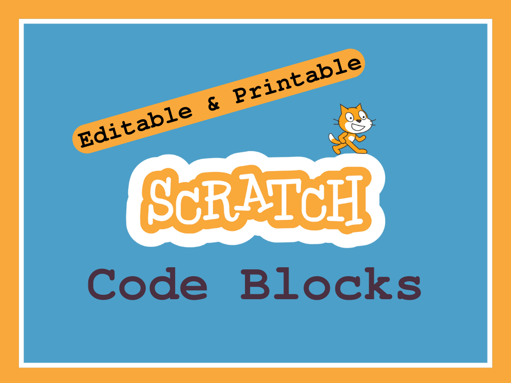 Learning Lab - Editable and Printable Scratch 3.0 Blocks