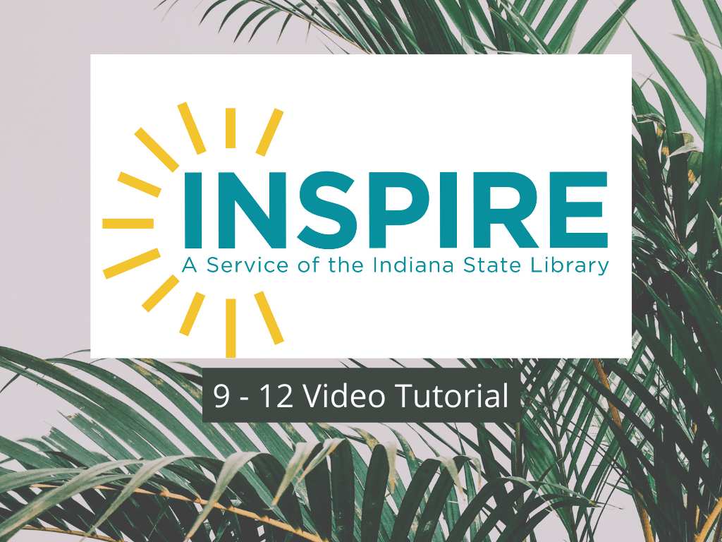 Learning Lab - INSPIRE Homework Resources for Grades 9-12 Tutorial